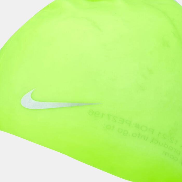 قبعة السباحة سوليد سيليكون للاطفال الكبار image number 2