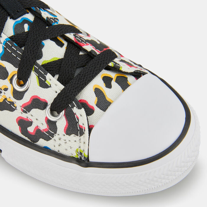 حذاء تشاك تيلور اول ستار ليوبارد برينت كانفاس للاطفال (للأولاد والبنات) image number 4