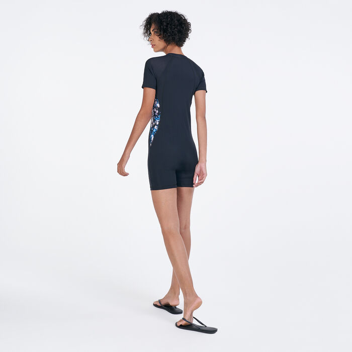 بدلة السباحة الكاملة (مايوه شرعي) بطول قصير للنساء image number 1