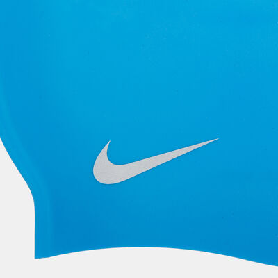 قبعة السباحة سوليد سيليكون للاطفال الكبار