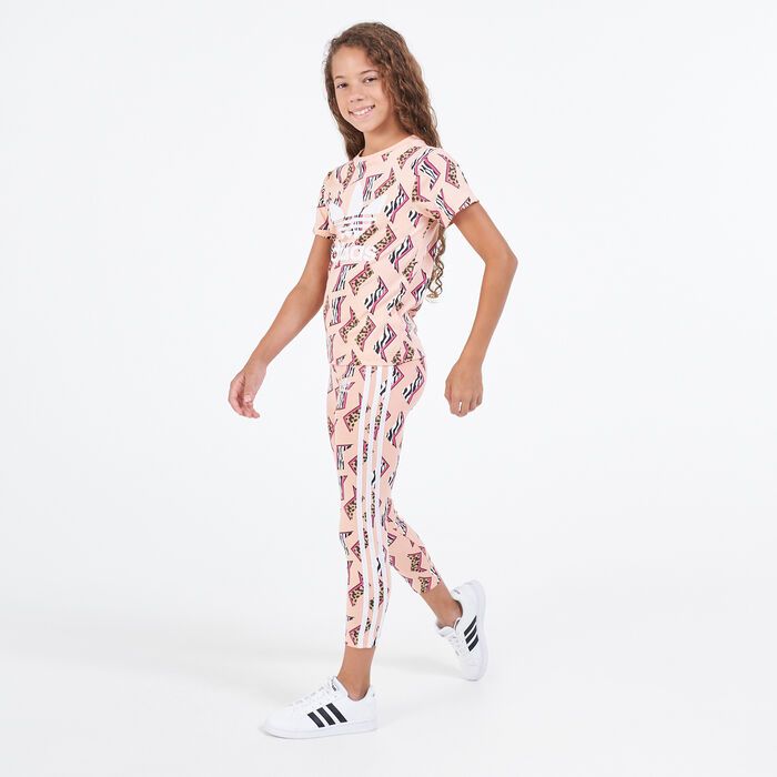 بنطال ليقنز اول اوفر برينت للاطفال image number 2