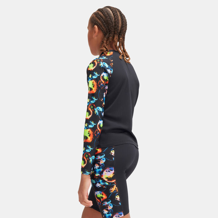 تيشيرت راشجارد ديجيتال برينتد بأكمام طويلة للاطفال image number 1