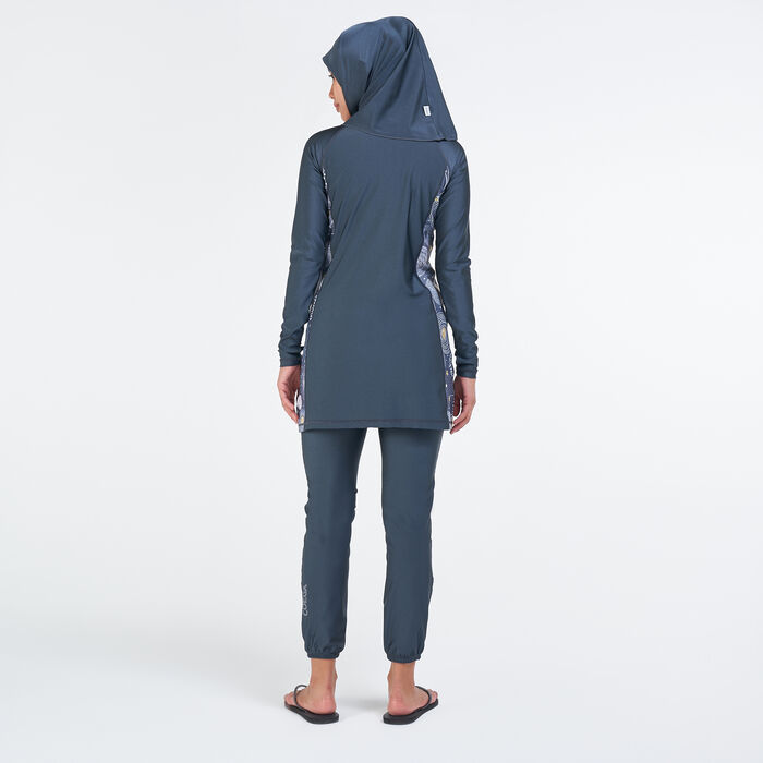 بدلة السباحة الكاملة (مايوه شرعي) 3 قطع للنساء image number 1