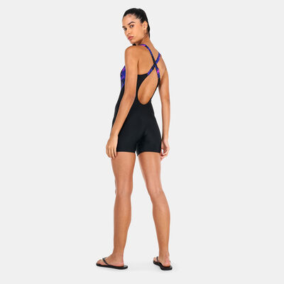 بدلة السباحة بطبعات بالكامل بانيل قطعة واحدة للنساء