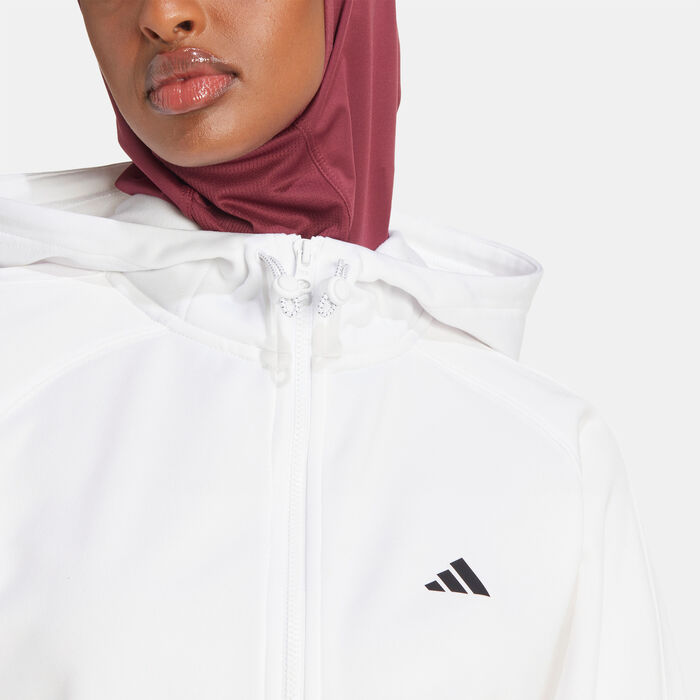 هودي التمرين جيم اند جو فليس بسحاب كامل للنساء هودي التمرين جيم اند جو فليس بسحاب كامل للنساء image number 3