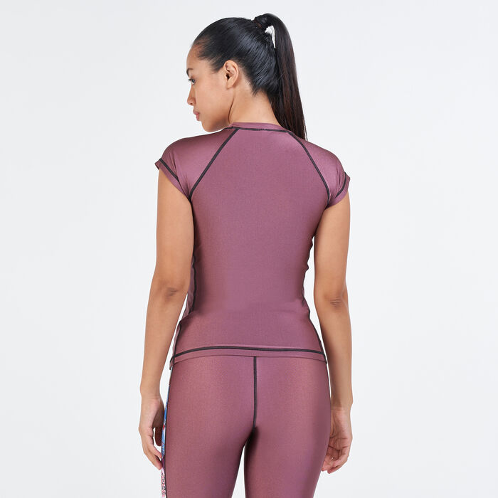 تيشيرت للسباحة راشجارد بطبعات للنساء image number 1