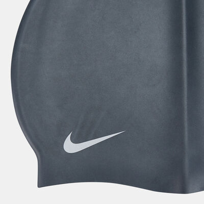 قبعة السباحة سوليد سيليكون للاطفال الكبار