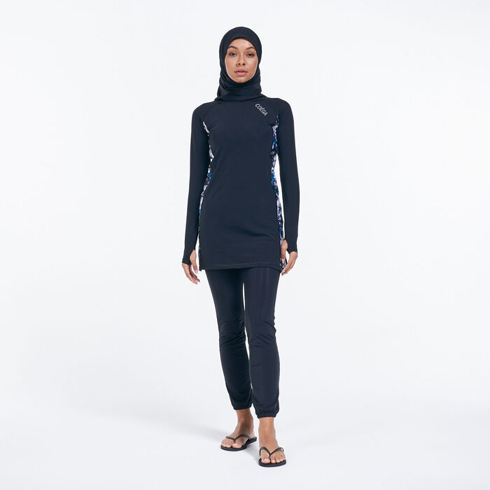 بدلة السباحة الكاملة (مايوه شرعي) 3 قطع للنساء image number 0