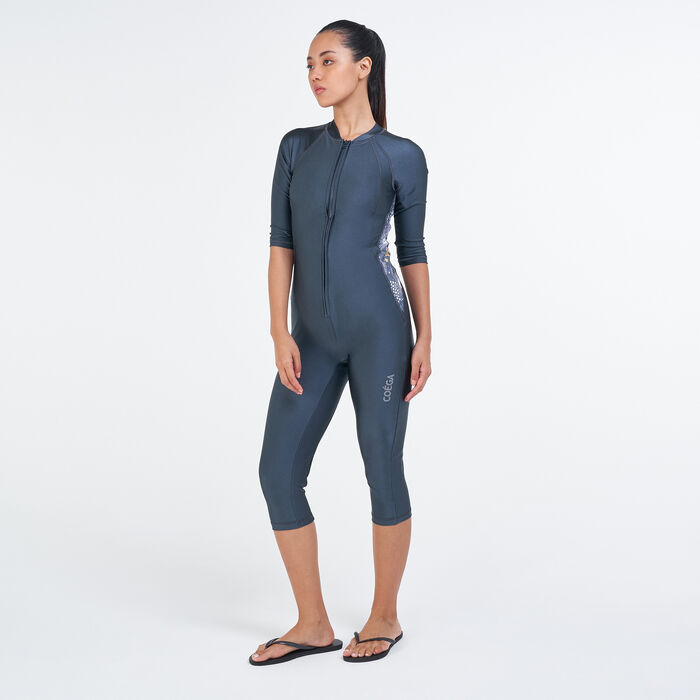 بدلة السباحة 3/4 سليم كيني للنساء (قطعة واحدة) image number 0