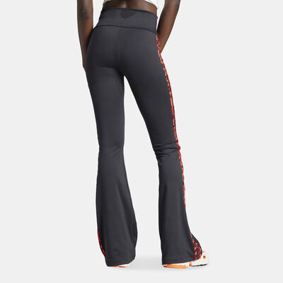 بنطال ليوبارد لوكس 3-سترايبس انفيل فليرد للنساء