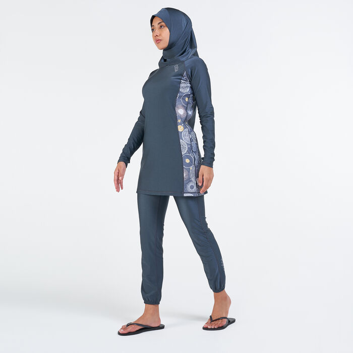 بدلة السباحة الكاملة (مايوه شرعي) 3 قطع للنساء image number 0