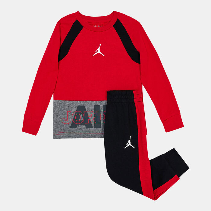 طقم سويت شيرت وبنطال بيسلاين للاطفال image number 0