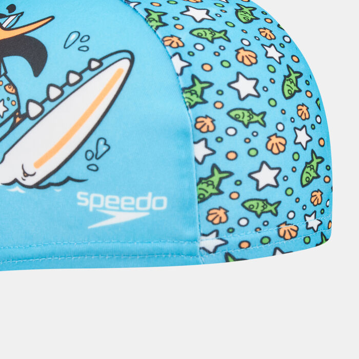 Kids' Learn to Swim Printed Swimming Cap Kids' Learn to Swim Printed Swimming Cap image number 2