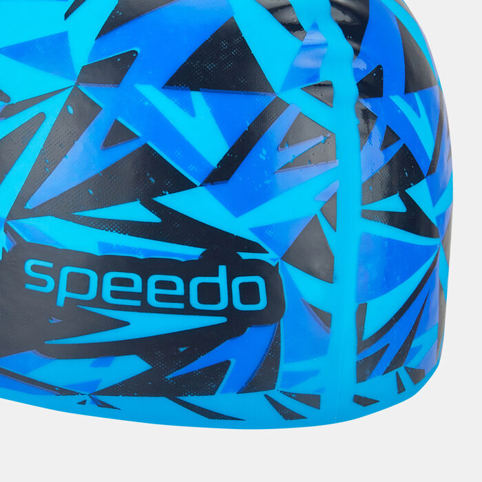 قبعة السباحة برينتد سيليكون للاطفال قبعة السباحة برينتد سيليكون للاطفال image number 2