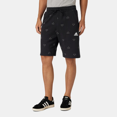 شورت سيزونال اسينشالز مونوغرام جرافيك للرجال