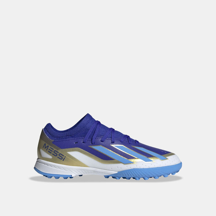 حذاء كرة القدم X كريزي-فاست ميسي ليج لملاعب العشب الصناعي للاطفال image number 0
