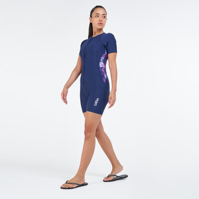 بدلة السباحة الكاملة (مايوه شرعي) بطول قصير للنساء