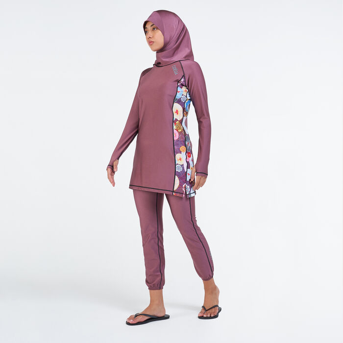 بدلة السباحة الكاملة (مايوه شرعي) 3 قطع للنساء image number 0